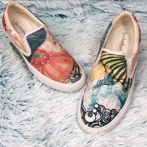 Bucketfeet Life at Sea Canvas Slip On Sneakers